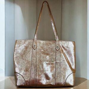 Frye Metallic Tote Bag - Bronze